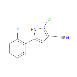 1H-Pyrrole-3-carbonitrile, 2-chloro-5-(2-fluorophenyl)-