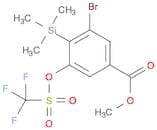 Benzoic acid, 3-bromo-5-[[(trifluoromethyl)sulfonyl]oxy]-4-(trimethylsilyl)-, methyl ester