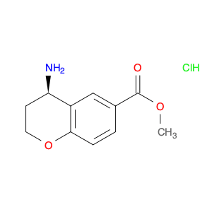 2H-1-Benzopyran-6-carboxylic acid, 4-amino-3,4-dihydro-, methyl ester, hydrochloride (1:1), (4R)-