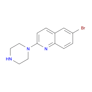 Quinoline, 6-bromo-2-(1-piperazinyl)-