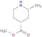 4-Piperidinecarboxylic acid, 2-methyl-, methyl ester, (2R,4R)-rel-