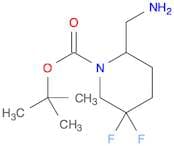1-Piperidinecarboxylic acid, 2-(aminomethyl)-5,5-difluoro-, 1,1-dimethylethyl ester
