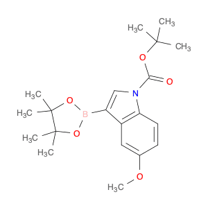 1H-Indole-1-carboxylic acid, 5-methoxy-3-(4,4,5,5-tetramethyl-1,3,2-dioxaborolan-2-yl)-, 1,1-dimet…