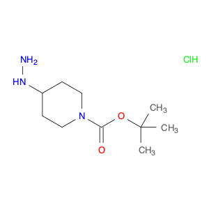 1-Piperidinecarboxylic acid, 4-hydrazinyl-, 1,1-dimethylethyl ester, hydrochloride (1:1)