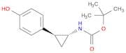 Carbamic acid, N-[(1R,2S)-2-(4-hydroxyphenyl)cyclopropyl]-, 1,1-dimethylethyl ester, rel-