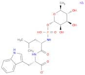 L-Tryptophan, N-[[(6-deoxy-α-L-mannopyranosyl)oxy]hydroxyphosphinyl]-L-leucyl-, sodium salt (9CI)