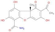 4-Dibenzofurancarboxamide, 8-acetyl-9,9a-dihydro-1,3,7-trihydroxy-9a-methyl-9-oxo-, (9aS)-