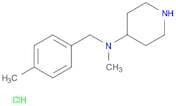 4-Piperidinamine, N-methyl-N-[(4-methylphenyl)methyl]-, hydrochloride (1:1)