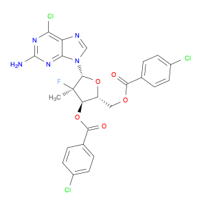 9H-Purin-2-amine, 9-[(2R)-3,5-bis-O-(4-chlorobenzoyl)-2-deoxy-2-fluoro-2-methyl-β-D-erythro-pentof…