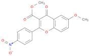 4H-1-Benzopyran-3-carboxylic acid, 6-methoxy-2-(4-nitrophenyl)-4-oxo-, methyl ester