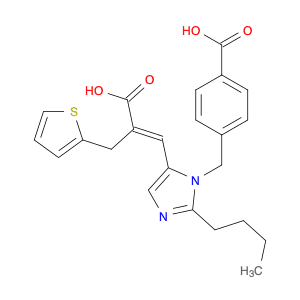 2-Thiophenepropanoic acid, α-[[2-butyl-1-[(4-carboxyphenyl)methyl]-1H-imidazol-5-yl]methylene]-, (…