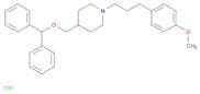 Piperidine, 4-[(diphenylmethoxy)methyl]-1-[3-(4-methoxyphenyl)propyl]-, hydrochloride (1:1)