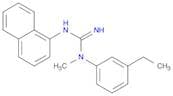 Guanidine, N-(3-ethylphenyl)-N-methyl-N'-1-naphthalenyl-