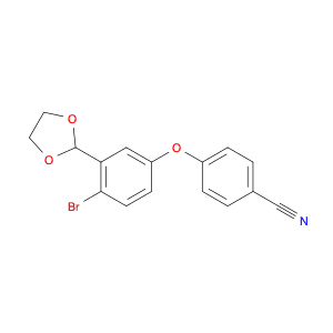 Benzonitrile, 4-[4-bromo-3-(1,3-dioxolan-2-yl)phenoxy]-