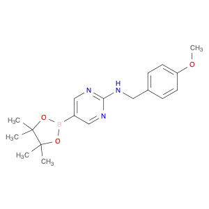 2-Pyrimidinamine, N-[(4-methoxyphenyl)methyl]-5-(4,4,5,5-tetramethyl-1,3,2-dioxaborolan-2-yl)-
