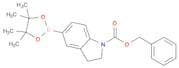 1H-Indole-1-carboxylic acid, 2,3-dihydro-5-(4,4,5,5-tetramethyl-1,3,2-dioxaborolan-2-yl)-, phenylm…