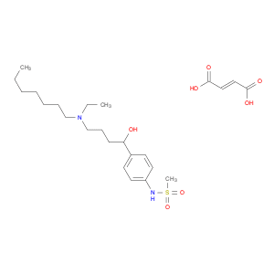 Methanesulfonamide, N-[4-[4-(ethylheptylamino)-1-hydroxybutyl]phenyl]-, (2E)-2-butenedioate (2:1)