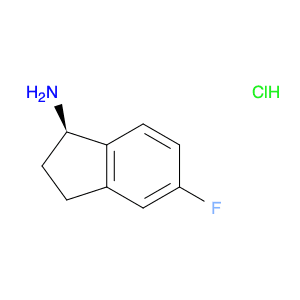 1H-Inden-1-amine, 5-fluoro-2,3-dihydro-, hydrochloride (1:1), (1R)-