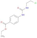 Benzoic acid, 4-[[[(2-chloroethyl)amino]carbonyl]amino]-, ethyl ester