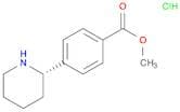 Benzoic acid, 4-(2S)-2-piperidinyl-, methyl ester, hydrochloride (1:1)
