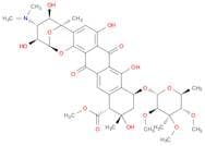 2,6-Epoxy-2H-naphthaceno[1,2-b]oxocin-14-carboxylic acid, 11-[(6-deoxy-3-C-methyl-2,3,4-tri-O-meth…