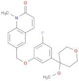 2(1H)-Quinolinone, 6-[[3-fluoro-5-(tetrahydro-4-methoxy-2H-pyran-4-yl)phenoxy]methyl]-1-methyl-
