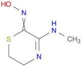 2H-1,4-Thiazin-2-one, 5,6-dihydro-3-(methylamino)-, oxime