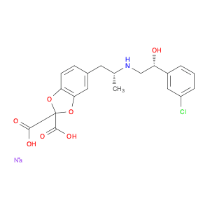 1,3-Benzodioxole-2,2-dicarboxylic acid, 5-[(2R)-2-[[(2R)-2-(3-chlorophenyl)-2-hydroxyethyl]amino]p…
