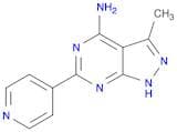 1H-Pyrazolo[3,4-d]pyrimidin-4-amine, 3-methyl-6-(4-pyridinyl)-