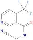3-Pyridinecarboxamide, N-(cyanomethyl)-4-(trifluoromethyl)-