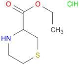 3-Thiomorpholinecarboxylic acid, ethyl ester, hydrochloride (1:1)