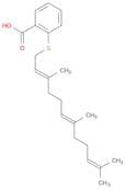 Benzoic acid, 2-[[(2E,6E)-3,7,11-trimethyl-2,6,10-dodecatrien-1-yl]thio]-