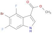1H-Indole-3-carboxylic acid, 5-bromo-4,6-difluoro-, methyl ester