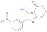 1H-Pyrazole-4-carboxylic acid, 5-amino-1-(3-nitrophenyl)-, ethyl ester
