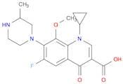 3-Quinolinecarboxylic acid, 1-cyclopropyl-6-fluoro-1,4-dihydro-8-methoxy-7-(3-methyl-1-piperazinyl…