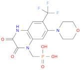 Phosphonic acid, P-[[3,4-dihydro-7-(4-morpholinyl)-2,3-dioxo-6-(trifluoromethyl)-1(2H)-quinoxaliny…