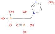 Phosphonic acid, P,P'-[1-hydroxy-2-(1H-imidazol-1-yl)ethylidene]bis-, hydrate (1:1)