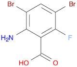 Benzoic acid, 2-amino-3,5-dibromo-6-fluoro-