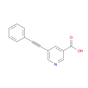 3-Pyridinecarboxylic acid, 5-(2-phenylethynyl)-