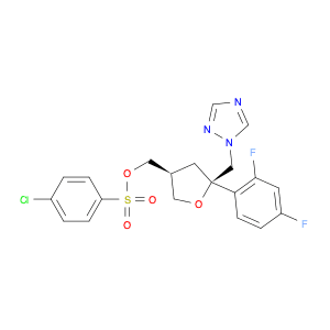 D-threo-Pentitol, 2,5-anhydro-4-[[[(4-chlorophenyl)sulfonyl]oxy]methyl]-1,3,4-trideoxy-2-C-(2,4-di…