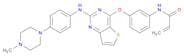 2-Propenamide, N-[3-[[2-[[4-(4-methyl-1-piperazinyl)phenyl]amino]thieno[3,2-d]pyrimidin-4-yl]oxy]p…