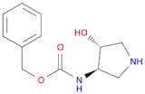 Carbamic acid, N-[(3R,4R)-4-hydroxy-3-pyrrolidinyl]-, phenylmethyl ester, rel-