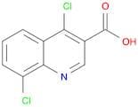 3-Quinolinecarboxylic acid, 4,8-dichloro-