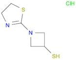 3-Azetidinethiol, 1-(4,5-dihydro-2-thiazolyl)-, hydrochloride (1:1)