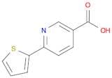 3-Pyridinecarboxylic acid, 6-(2-thienyl)-