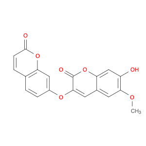 2H-1-Benzopyran-2-one, 7-hydroxy-6-methoxy-3-[(2-oxo-2H-1-benzopyran-7-yl)oxy]-