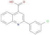 4-Quinolinecarboxylic acid, 2-(3-chlorophenyl)-
