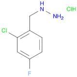 Hydrazine, [(2-chloro-4-fluorophenyl)methyl]-, hydrochloride (1:2)