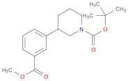 1-Piperidinecarboxylic acid, 3-[3-(methoxycarbonyl)phenyl]-, 1,1-dimethylethyl ester