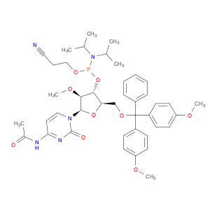 Cytidine, N-acetyl-5'-O-[bis(4-methoxyphenyl)phenylmethyl]-2'-O-methyl-, 3'-[2-cyanoethyl N,N-bis(…